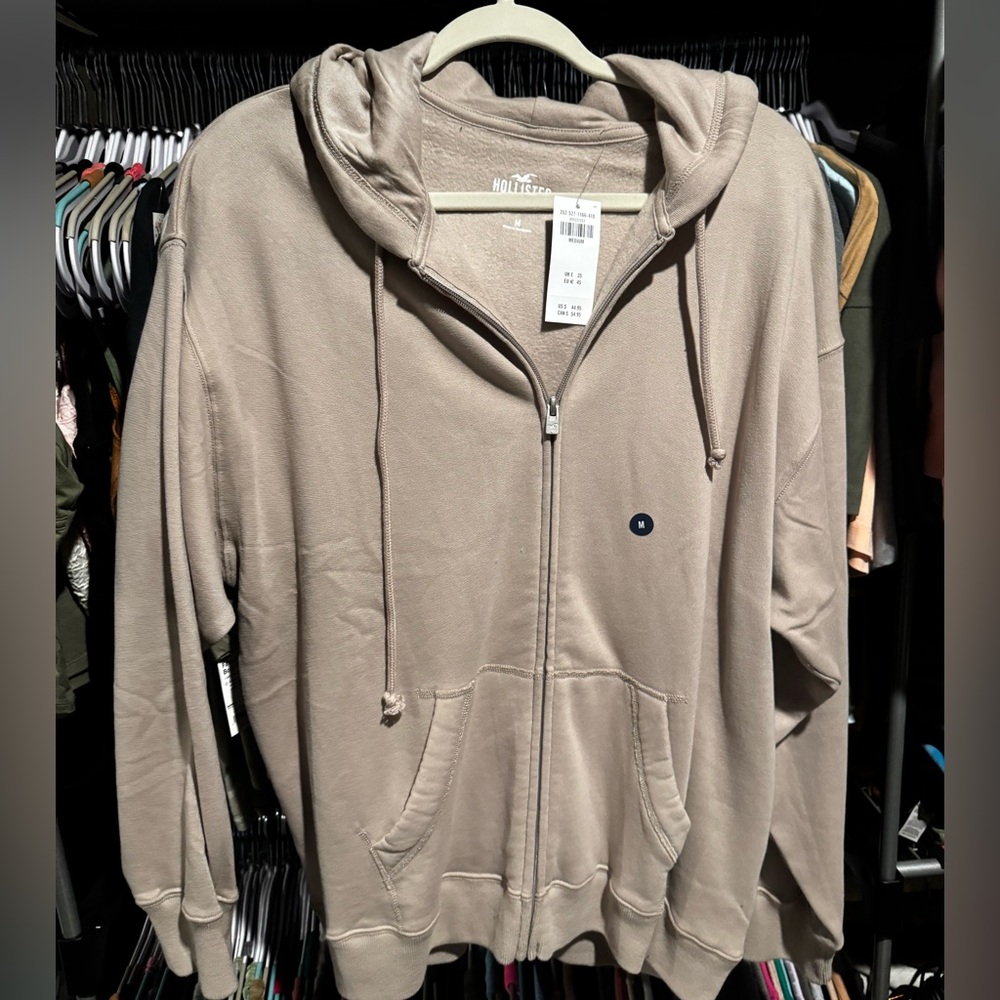 Brand New Hollister Medium Zip up Hoodie
